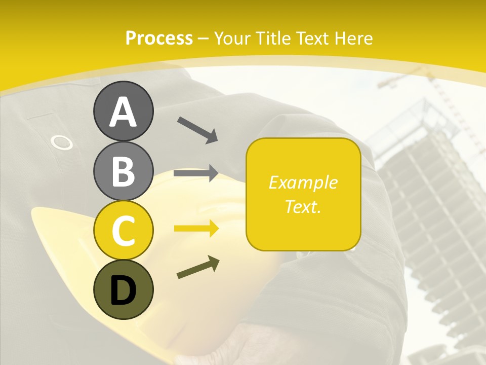 Person Hardhat Site PowerPoint Template