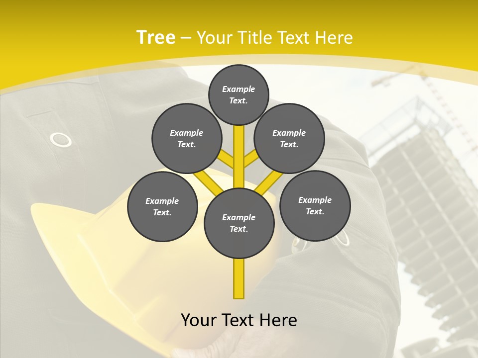 Person Hardhat Site PowerPoint Template