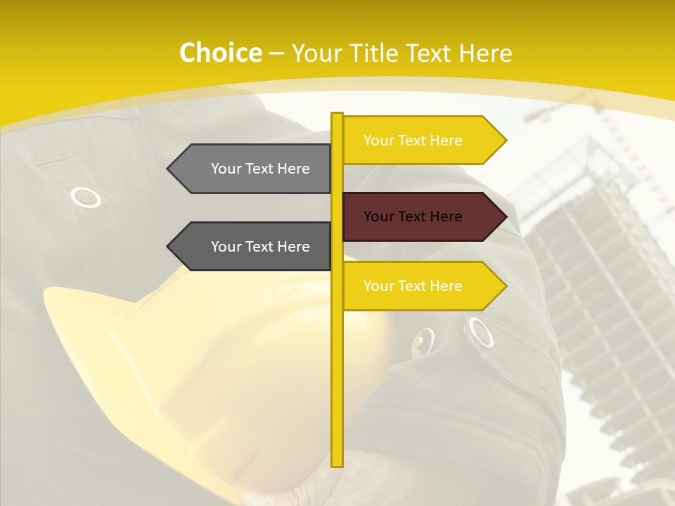 Person Hardhat Site PowerPoint Template