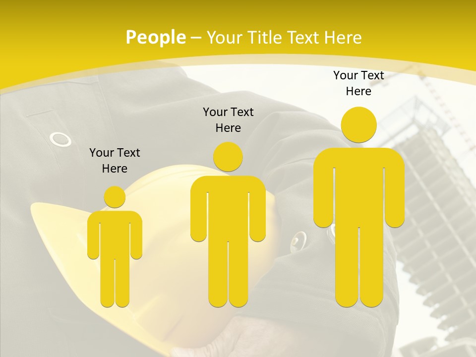 Person Hardhat Site PowerPoint Template