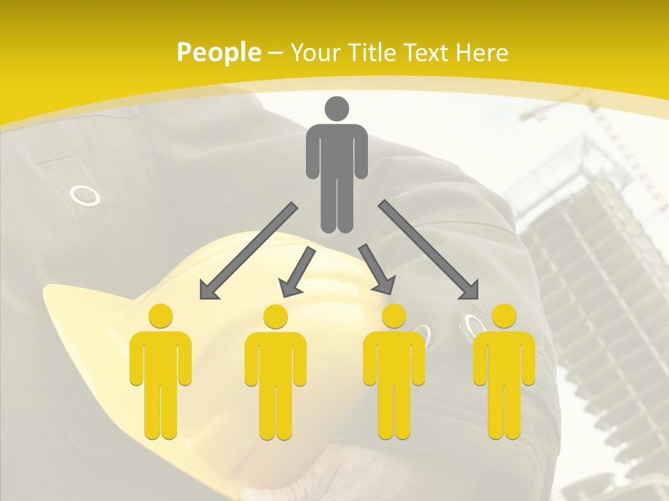 Person Hardhat Site PowerPoint Template