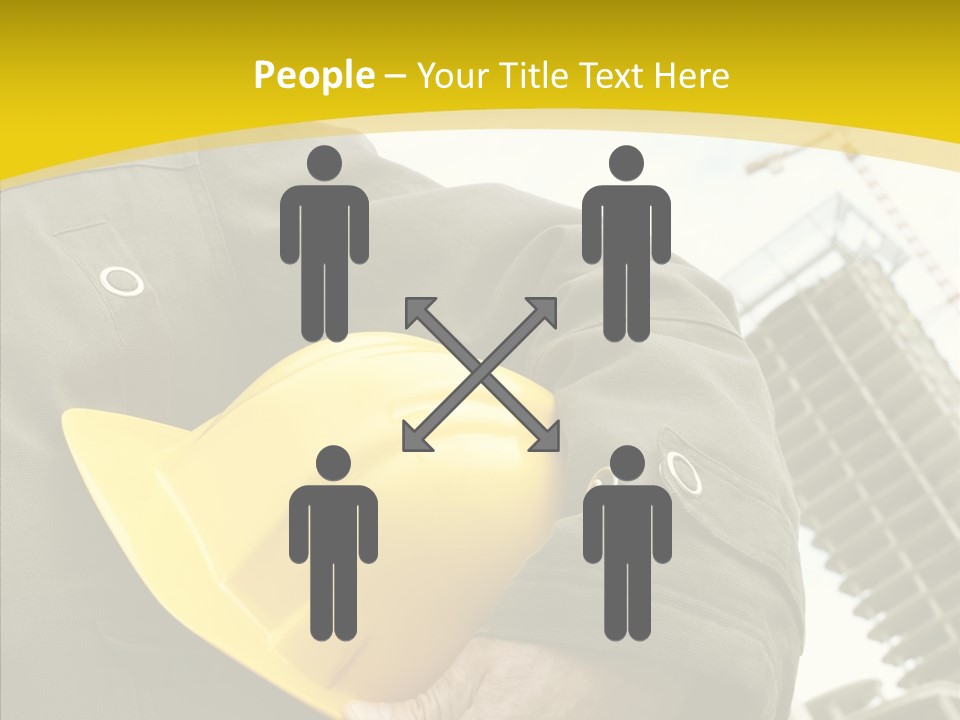 Person Hardhat Site PowerPoint Template