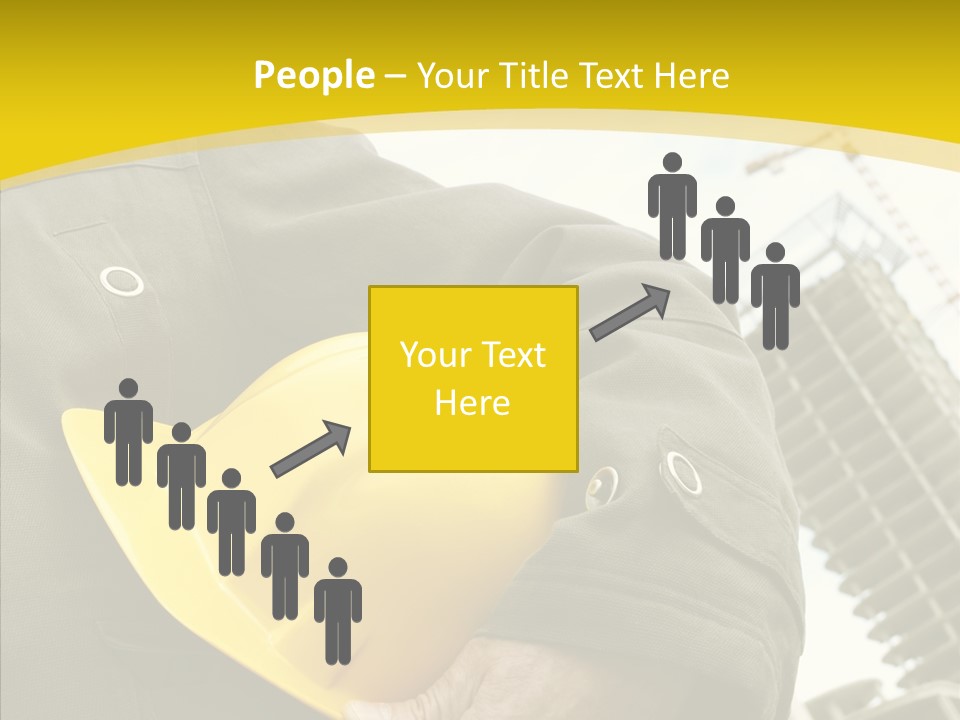 Person Hardhat Site PowerPoint Template