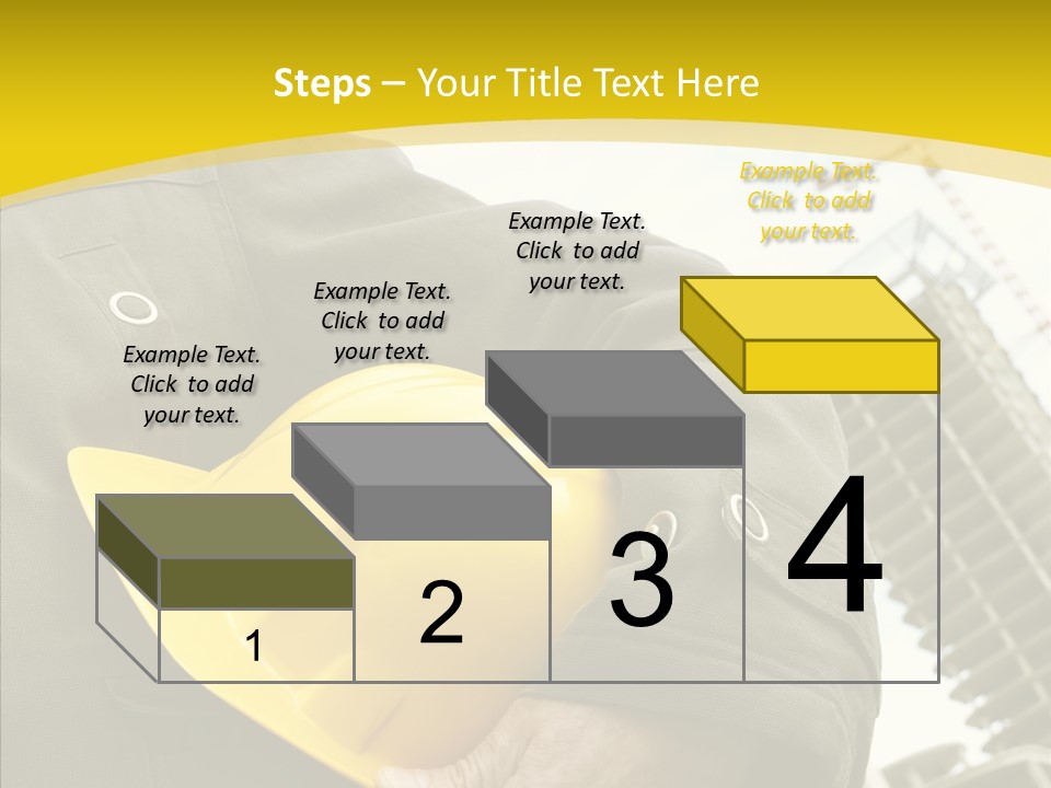 Person Hardhat Site PowerPoint Template
