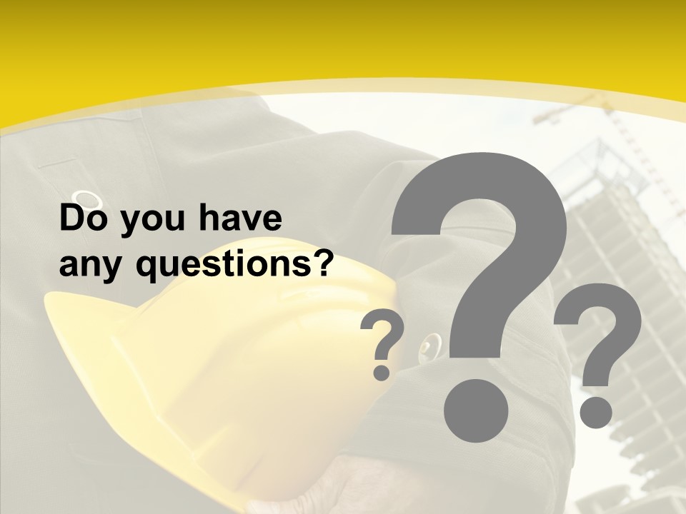 Person Hardhat Site PowerPoint Template