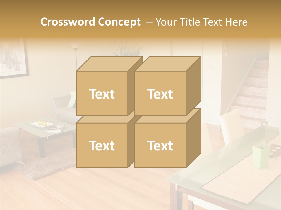 Blocks House Stainless PowerPoint Template