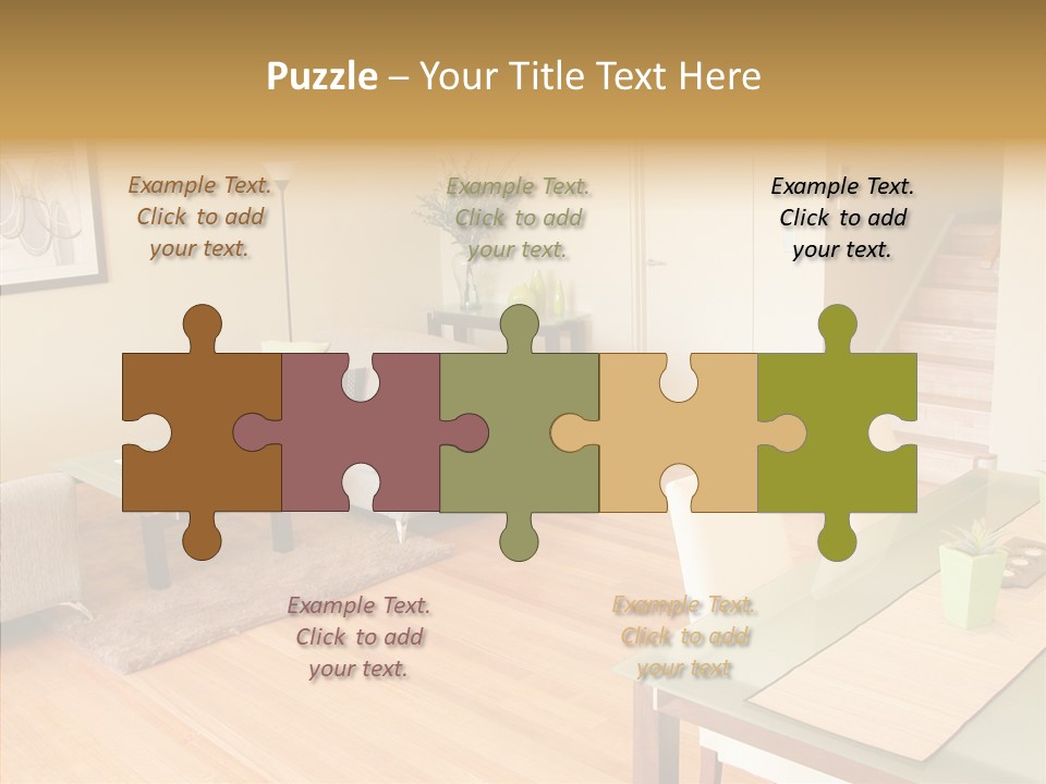 Blocks House Stainless PowerPoint Template