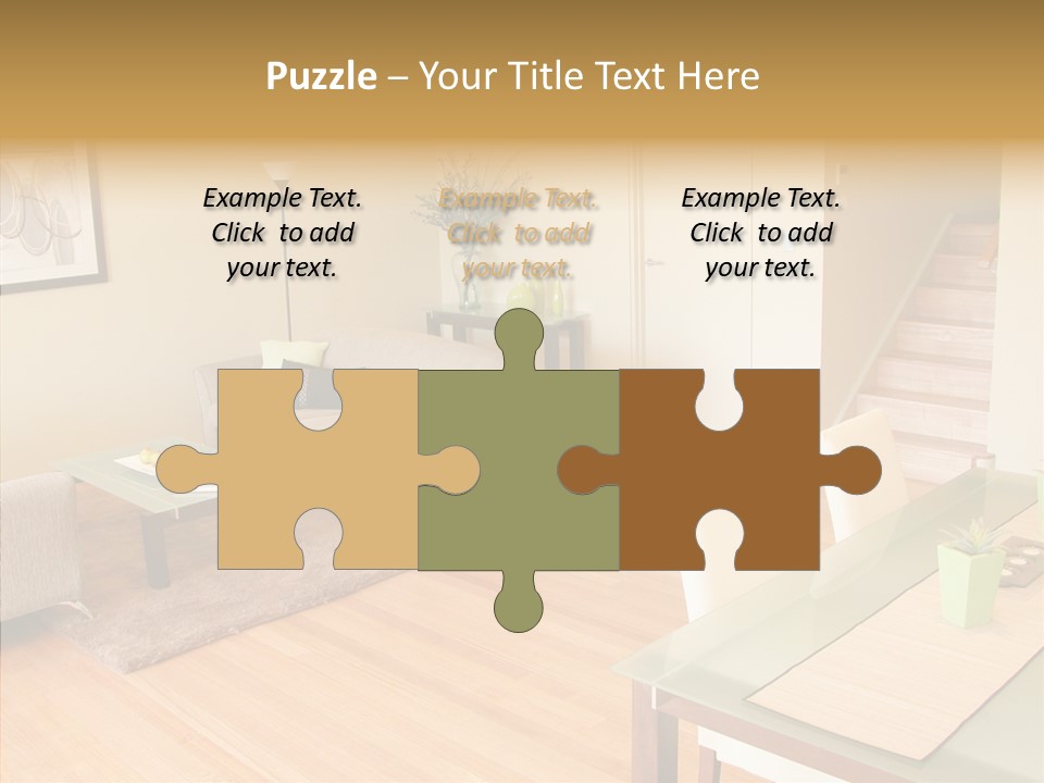 Blocks House Stainless PowerPoint Template