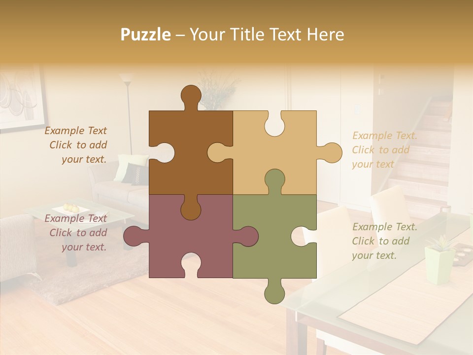 Blocks House Stainless PowerPoint Template