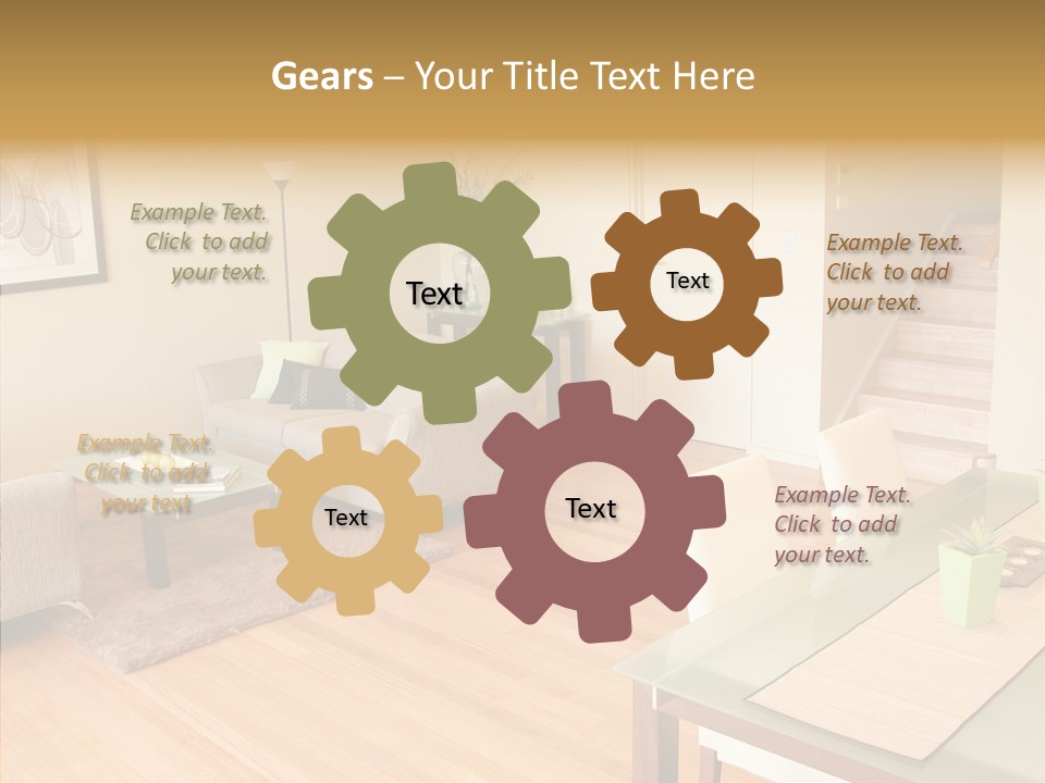 Blocks House Stainless PowerPoint Template