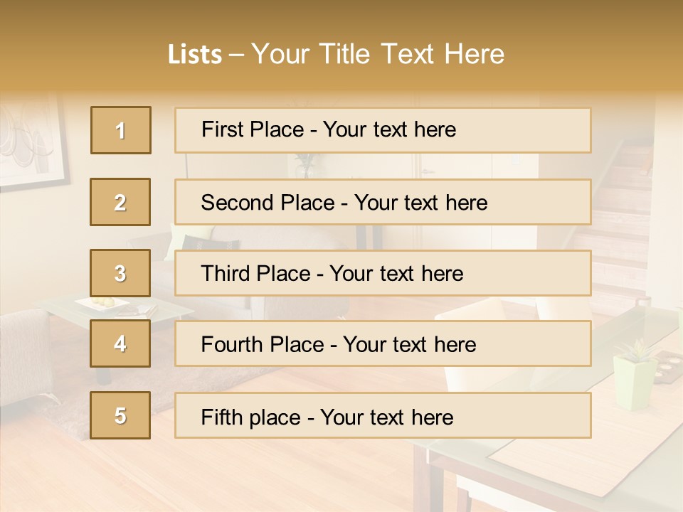 Blocks House Stainless PowerPoint Template