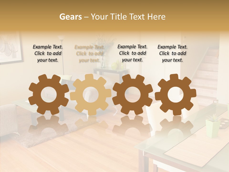 Blocks House Stainless PowerPoint Template