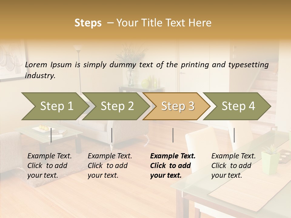 Blocks House Stainless PowerPoint Template