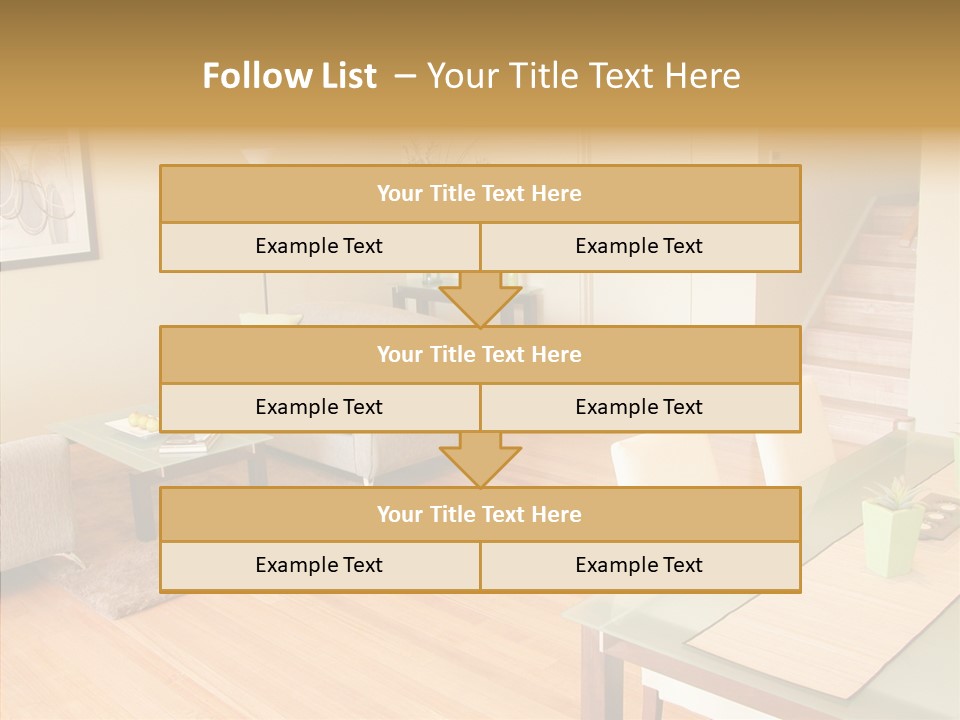 Blocks House Stainless PowerPoint Template