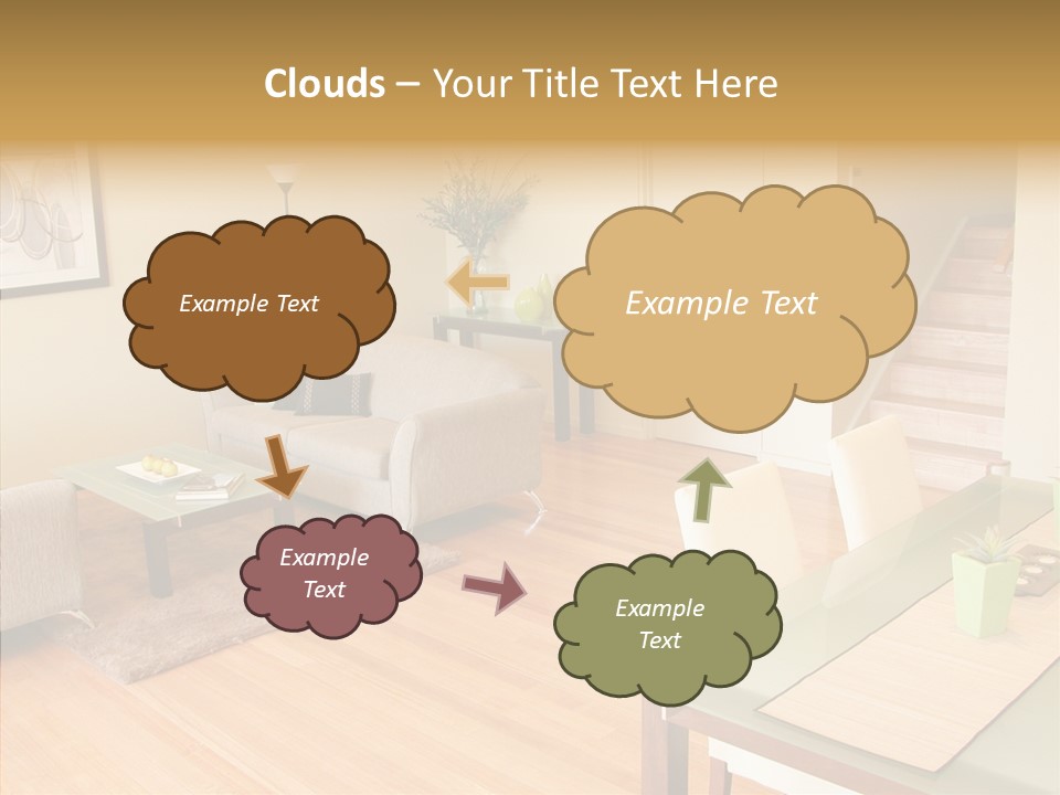 Blocks House Stainless PowerPoint Template