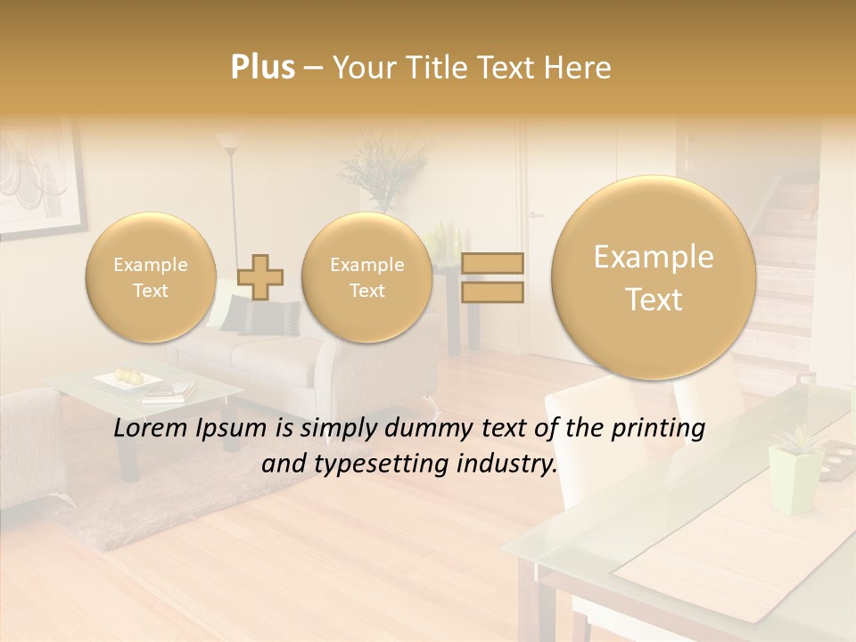 Blocks House Stainless PowerPoint Template