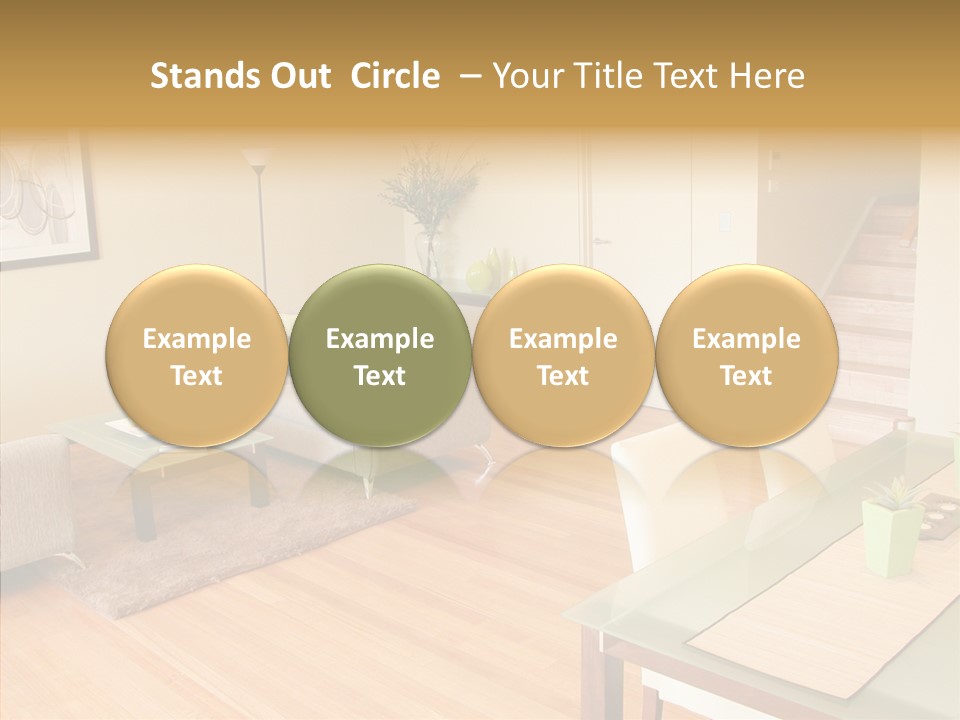 Blocks House Stainless PowerPoint Template