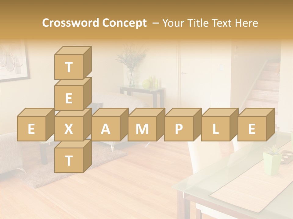 Blocks House Stainless PowerPoint Template