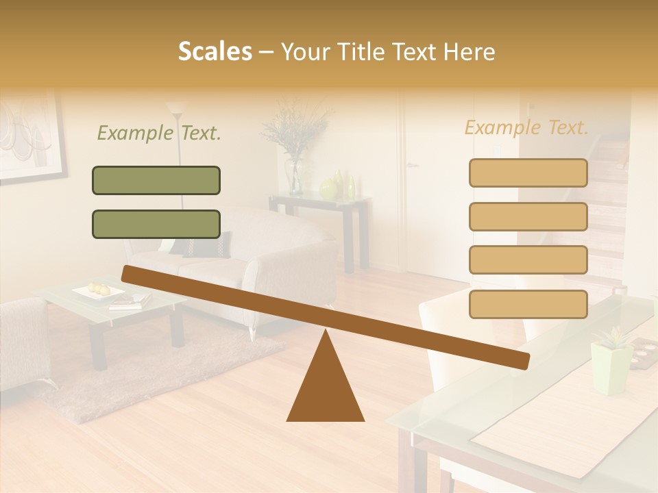 Blocks House Stainless PowerPoint Template