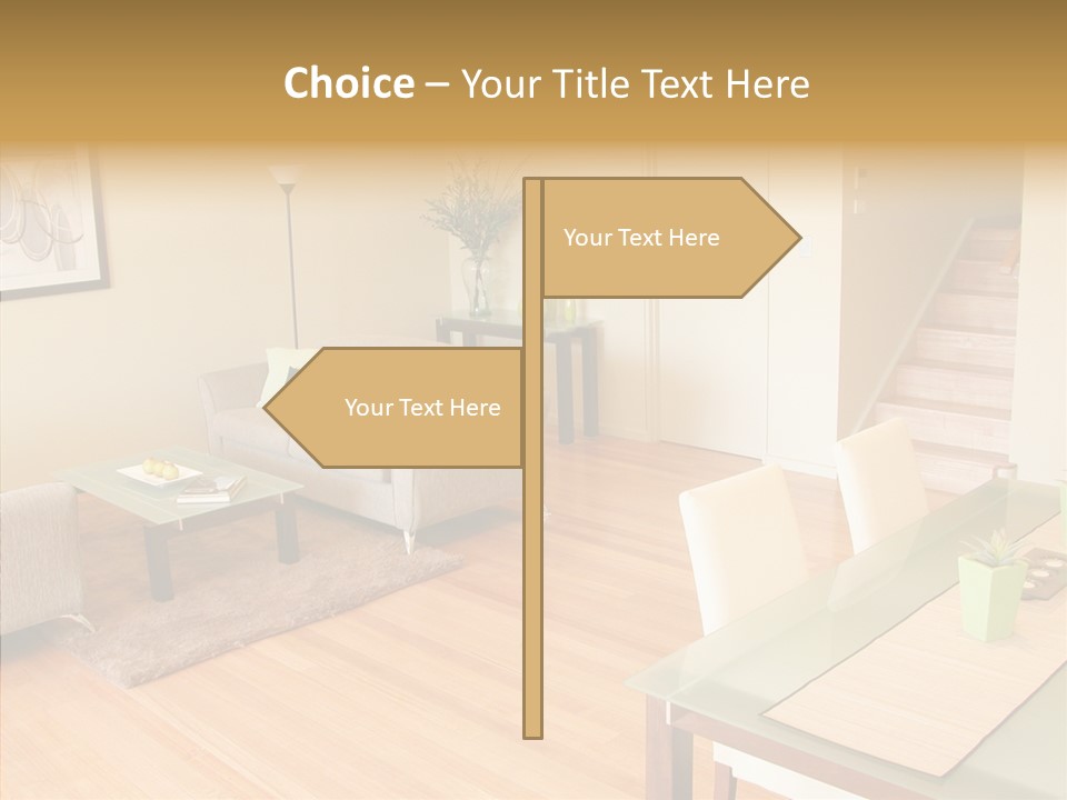 Blocks House Stainless PowerPoint Template