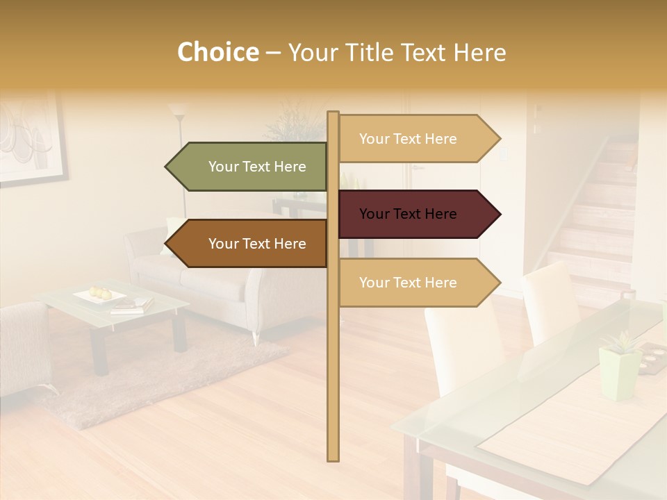 Blocks House Stainless PowerPoint Template