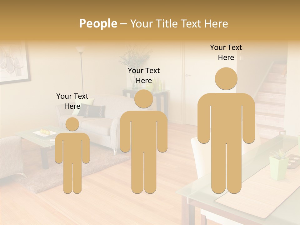 Blocks House Stainless PowerPoint Template