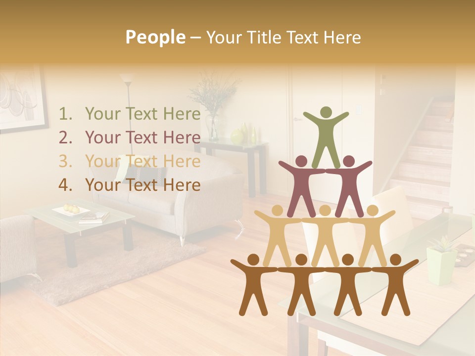 Blocks House Stainless PowerPoint Template