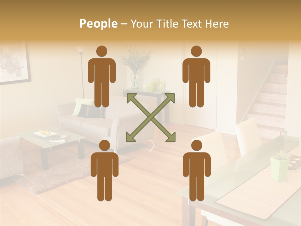 Blocks House Stainless PowerPoint Template