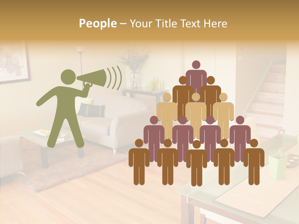 Blocks House Stainless PowerPoint Template