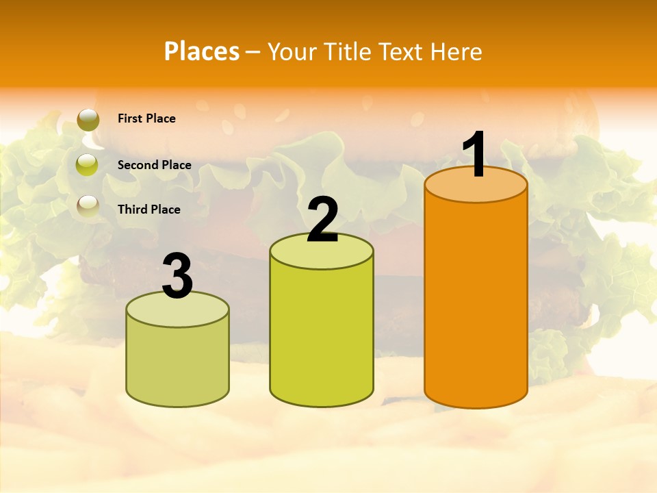 Healthy Hamburger French PowerPoint Template