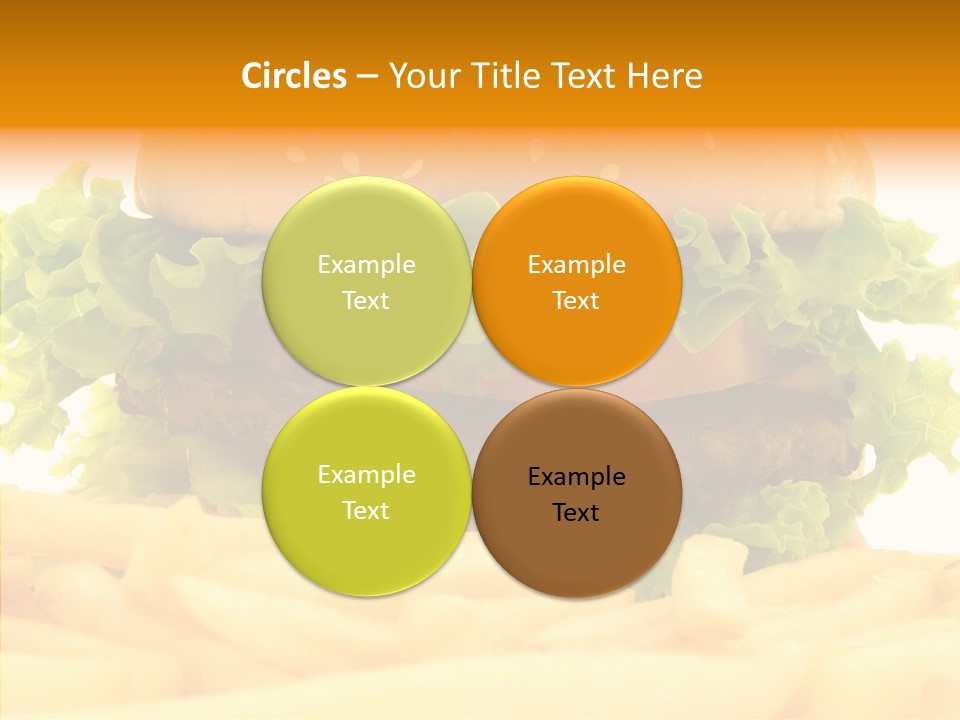 Healthy Hamburger French PowerPoint Template