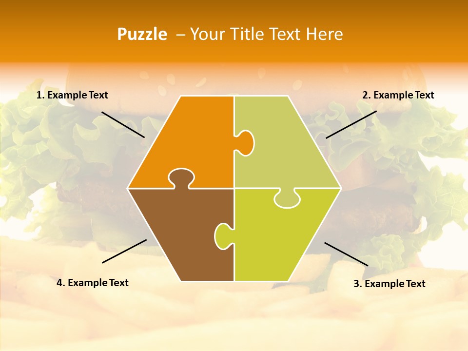 Healthy Hamburger French PowerPoint Template