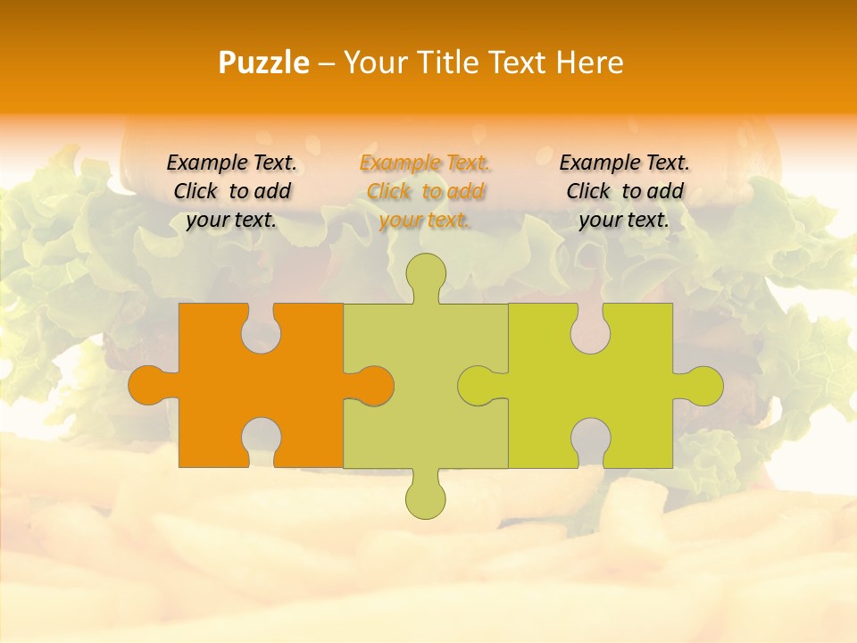 Healthy Hamburger French PowerPoint Template