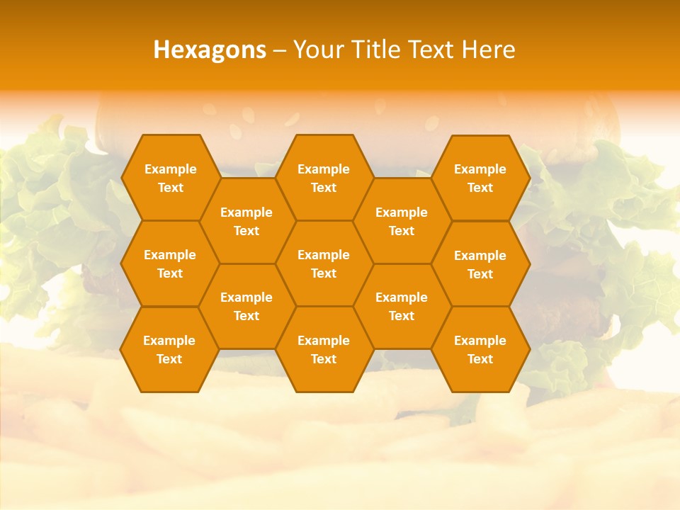 Healthy Hamburger French PowerPoint Template