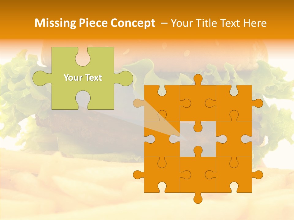 Healthy Hamburger French PowerPoint Template