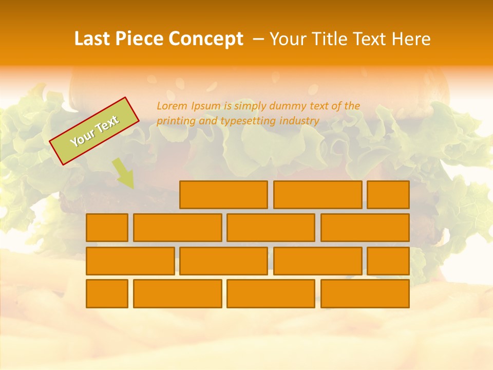 Healthy Hamburger French PowerPoint Template