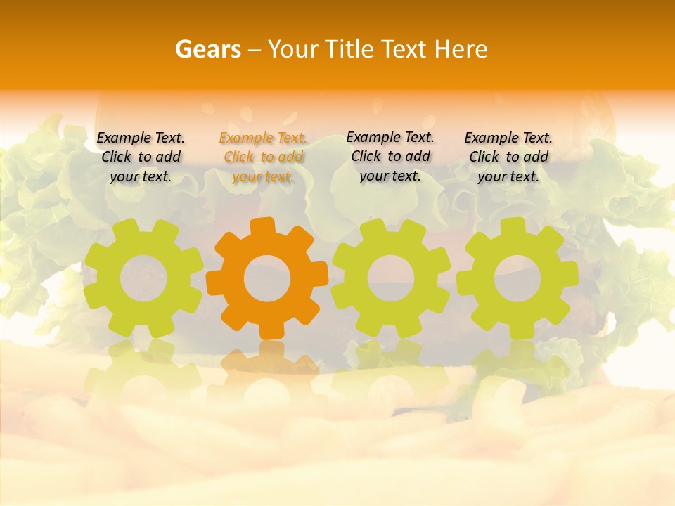 Healthy Hamburger French PowerPoint Template