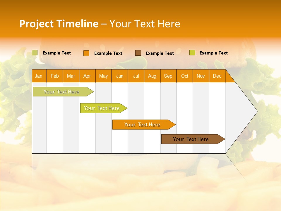 Healthy Hamburger French PowerPoint Template