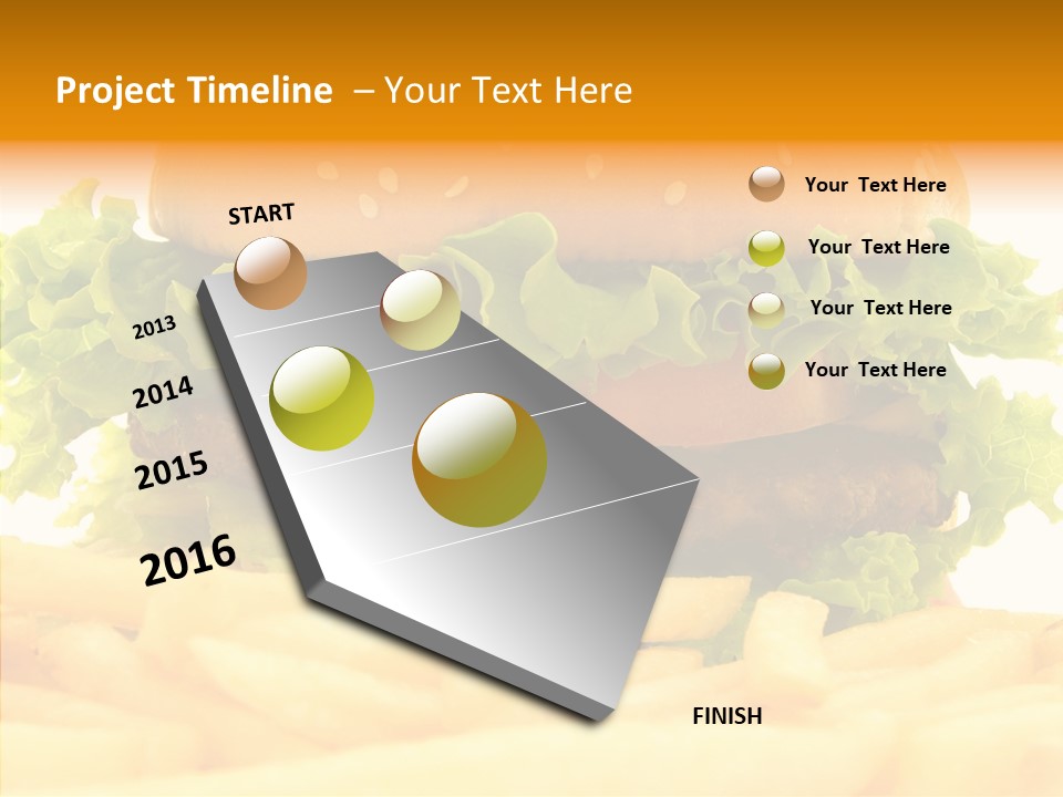 Healthy Hamburger French PowerPoint Template
