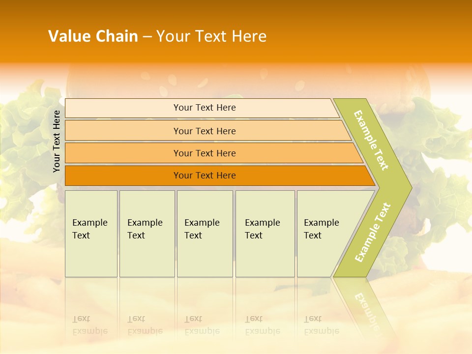 Healthy Hamburger French PowerPoint Template