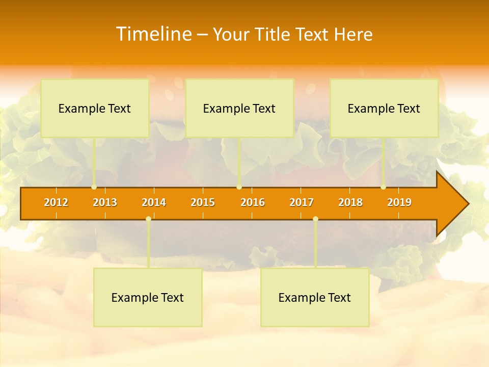 Healthy Hamburger French PowerPoint Template