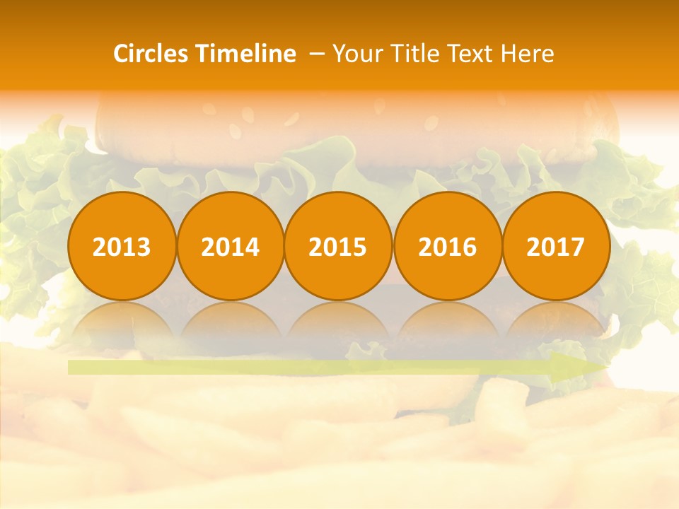 Healthy Hamburger French PowerPoint Template