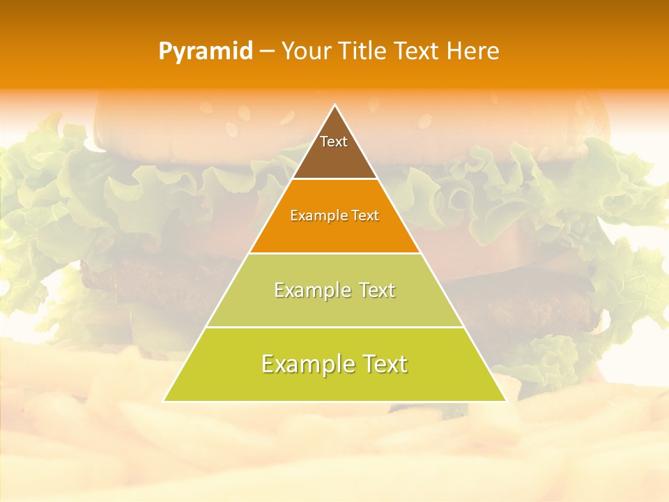 Healthy Hamburger French PowerPoint Template