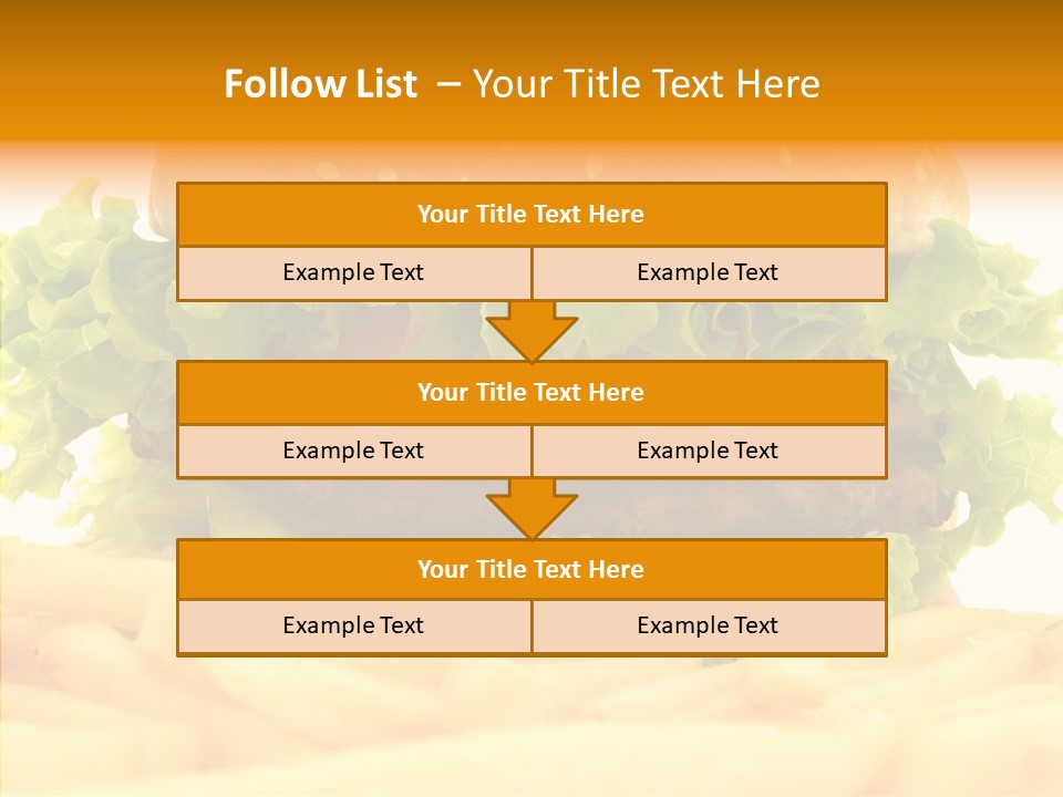 Healthy Hamburger French PowerPoint Template