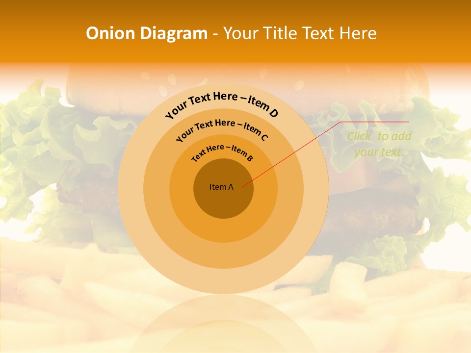 Healthy Hamburger French PowerPoint Template