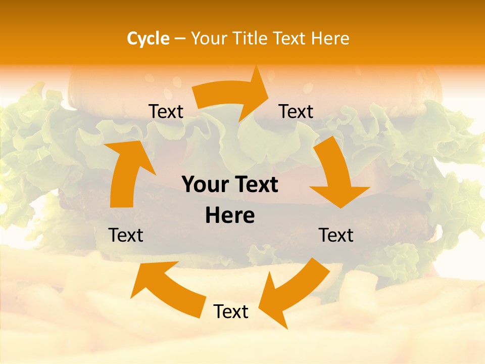 Healthy Hamburger French PowerPoint Template