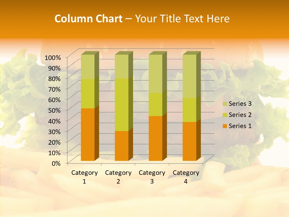 Healthy Hamburger French PowerPoint Template
