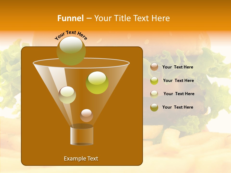 Healthy Hamburger French PowerPoint Template