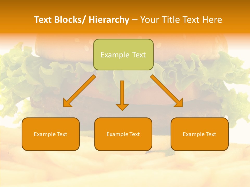 Healthy Hamburger French PowerPoint Template
