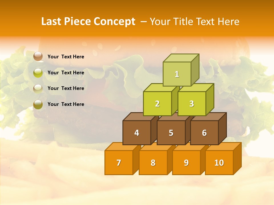 Healthy Hamburger French PowerPoint Template